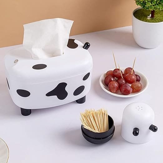 Multifunction Tissue Dispenser and Toothpick Holder