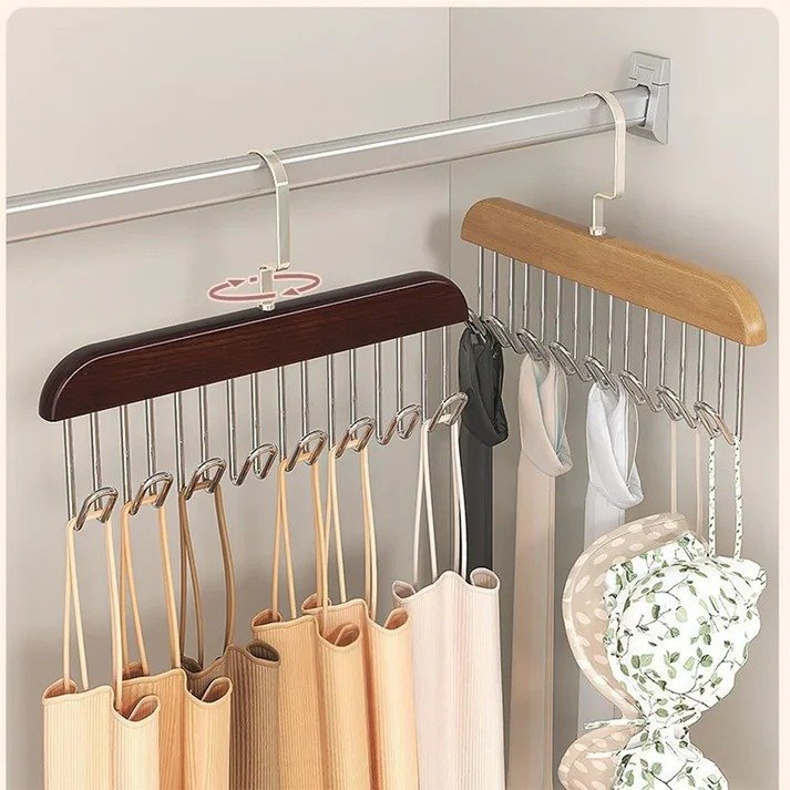Wooden Multifunctional Multi Hook Hanger - Bytora Store