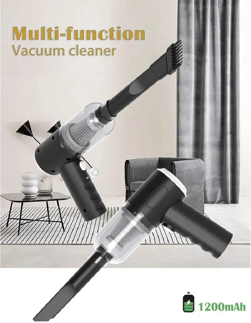 High Quality 3 in 1 Mini Car Vacuum Cleaner & Air Blower Cordless Handheld Auto Vacuum Cleaner - Image 8